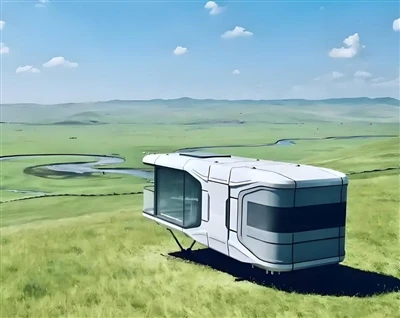 Space capsule house: Daim ntawv pioneering ntawm qhov chaw nyob yav tom ntej